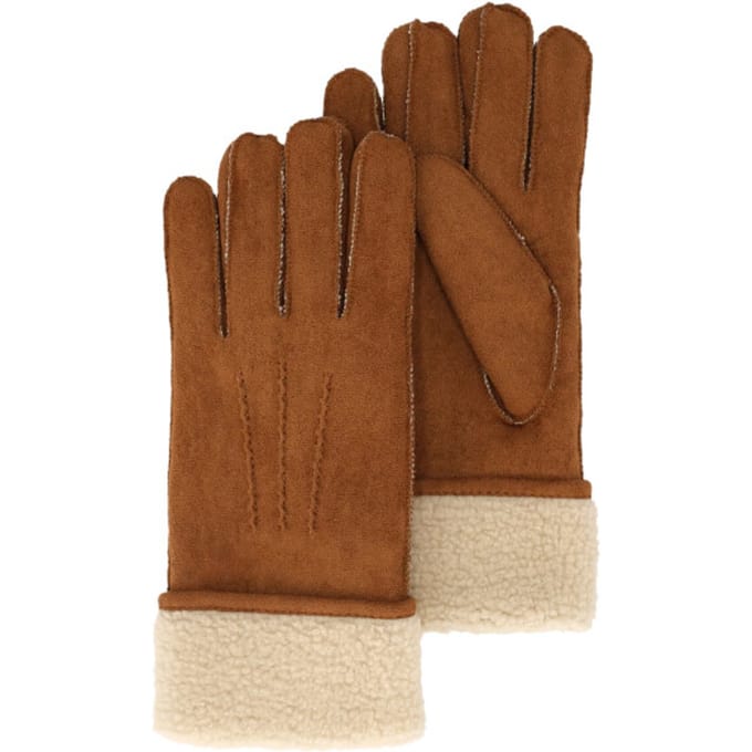 Sarlini Dames suèdine handschoenen cognac