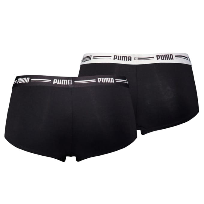 Puma Mini Short 2-Pack, Zwarte Damesonderbroeken XS zwart