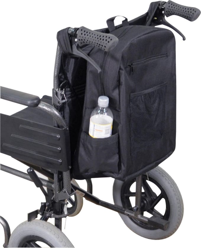 Aidapt Rolstoeltas gevoerd - 46x37x18 cm - Zwart