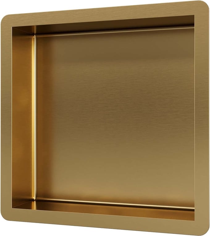 Brauer Gold Edition Inbouwnis - 30x30cm - PVD - geborsteld goud