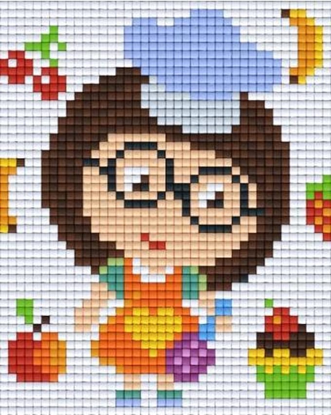 Pixelhobby Classic Meisjeskok 10x12 cm
