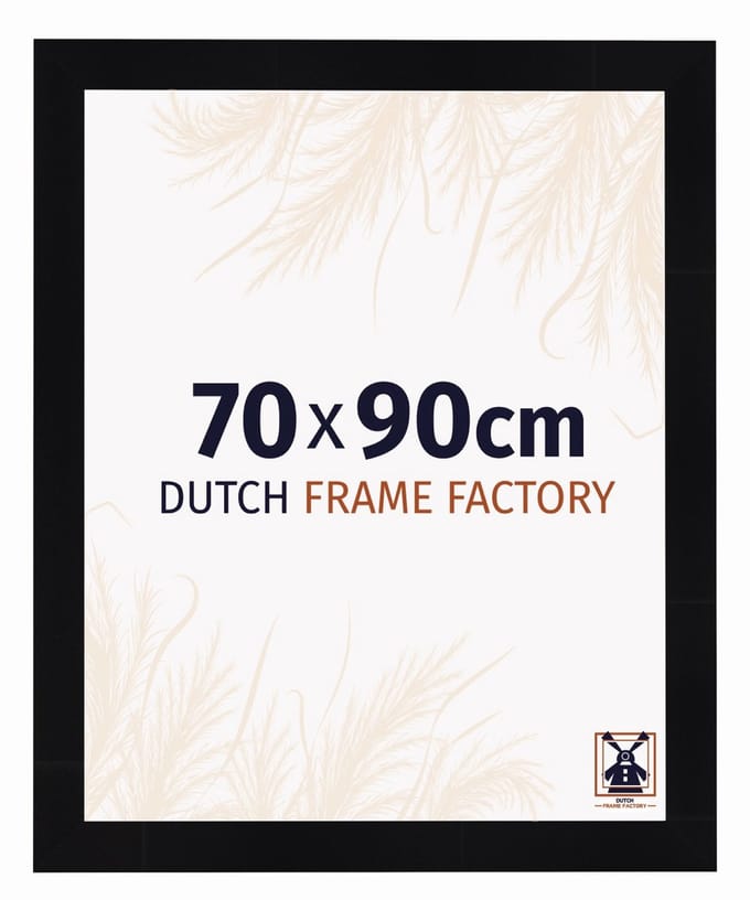 Fotolijst 70x90 cm - MDF - Zwart Hoogglans - Praag