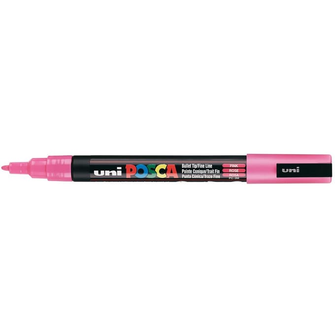 Posca marker met conische punt schrijfdikte fijn roze