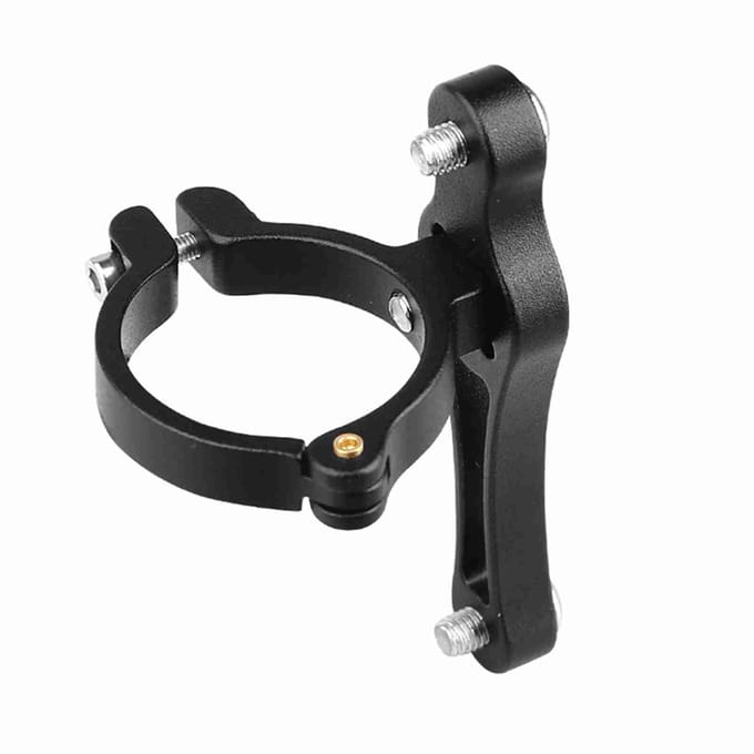 Verstelbare fietsbidonhouderadapter van aluminiumlegering. zwart