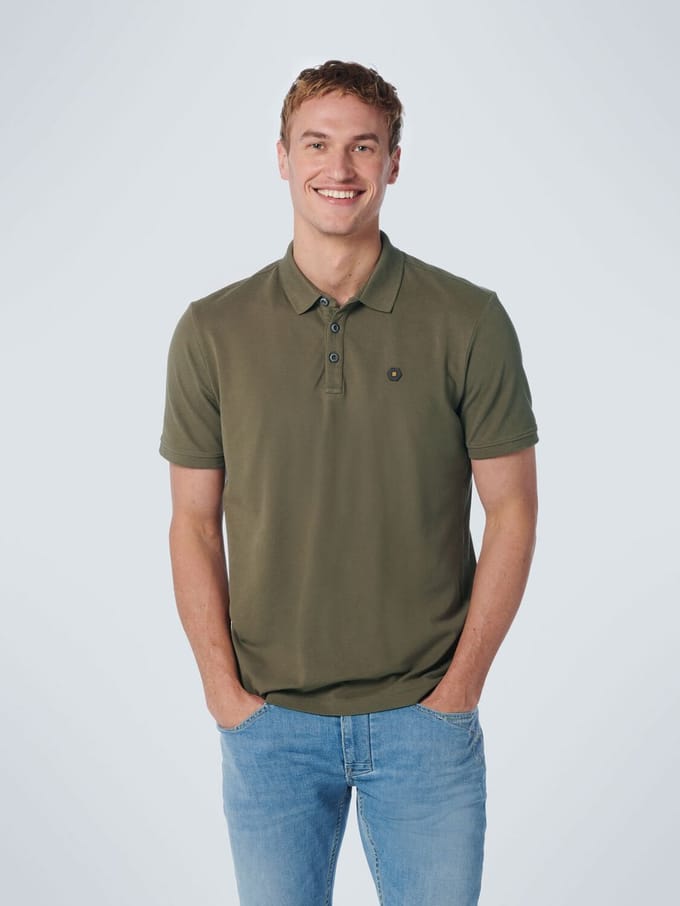 No Excess Mannen Klassieke Polo Donker Groen XXL