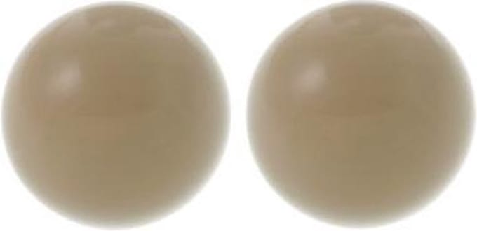 Behave - Oorstekers bolvormig - Beige - Elegant ton-sur-ton accessoire