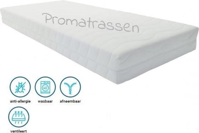 Baby matras - Koudschuim - 60x120x13 - Bamboo baby matras - Afritsbaar - 13cm Dik Medium