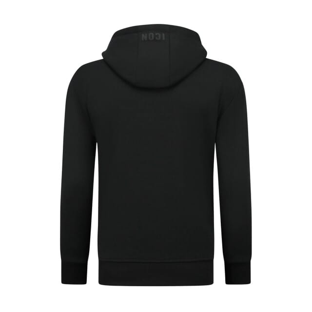 Oversized Hoodie Heren met Capuchon - ICONS Basic- Dik Geweven - 5808 - Zwart