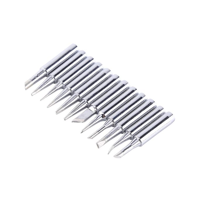 12Pcs   free Soldering Tip Solder Replacement Tips 900M T Rework Station Tool zwart