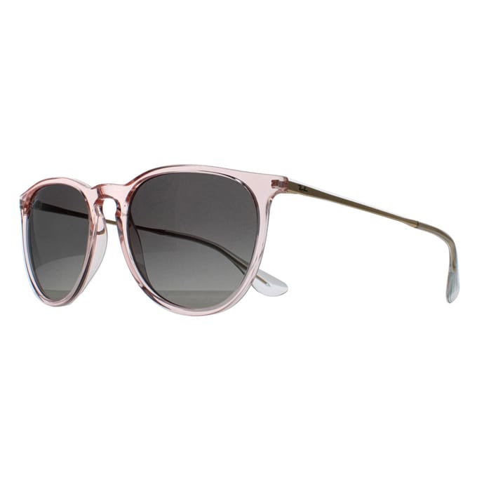 Ray-Ban Ronde Dames Transparant Roze Grijs Gradiënt RB4171 Erika