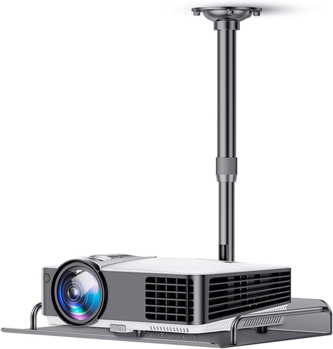 Projector Plafondbeugel - Projector Lade - Thuisbioscoop - In hoogte verstelbaar - 30-60cm - Zwart