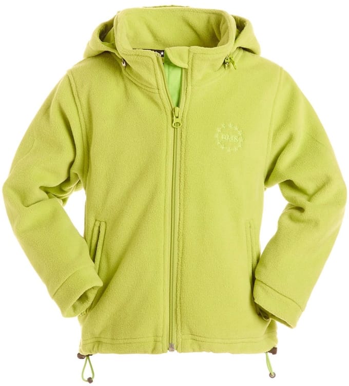 BMS Kinder Windsmoother Kids-jassen met capuchon, kleur limoen
