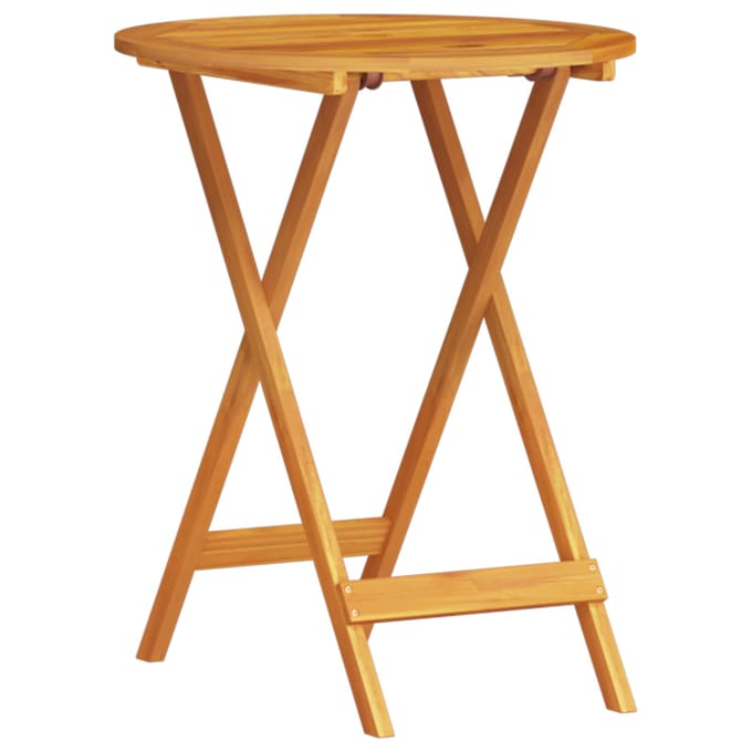 vidaXL - Opvouwbare - Bistroset - 3 - st - Bruin - Massief - Acacia - Hout