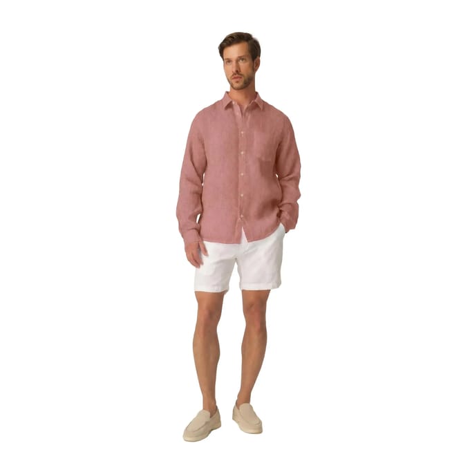 Shirt met lange mouwen Haris Cotton Front Pocket