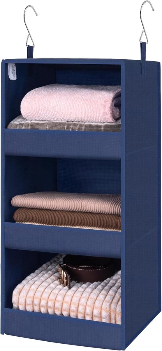 Hangende Organizer voor Kledingkasten - Multifunctionele Opberger met 3 Planken en Lip-Design