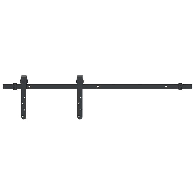 vidaXL - Ophangset - voor - schuifdeur - 91 - cm - koolstofstaal