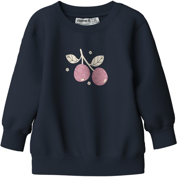 NAME IT - NBFVRILLIE LS SWEAT BOX BRU - Baby - Vesten