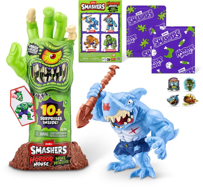 Smashers Horror House Dissect - Shark monster speelgoed - 10+ verrassingen