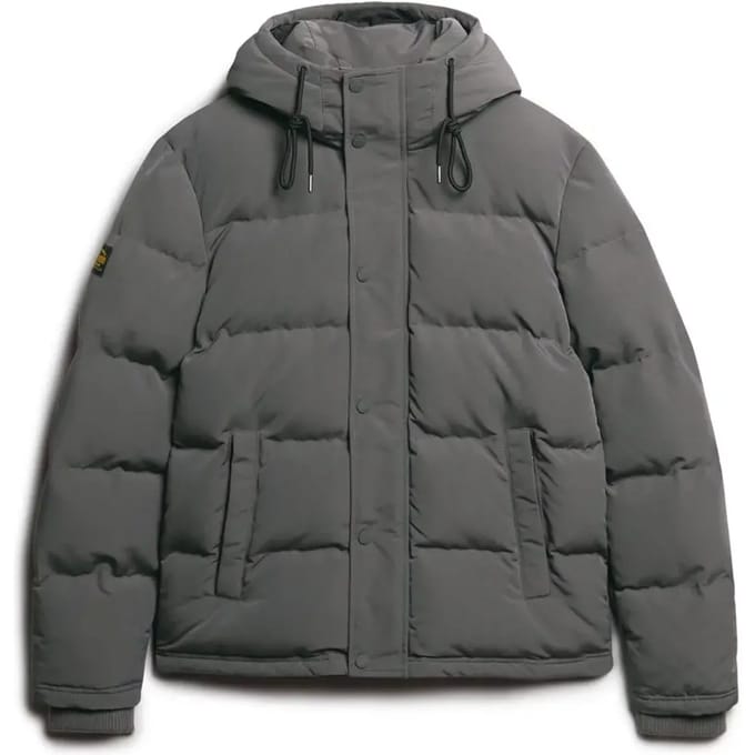 Superdry - Everest Korte Gewatteerde Jas Met Capuchon - Heren - Gewatteerde jassen