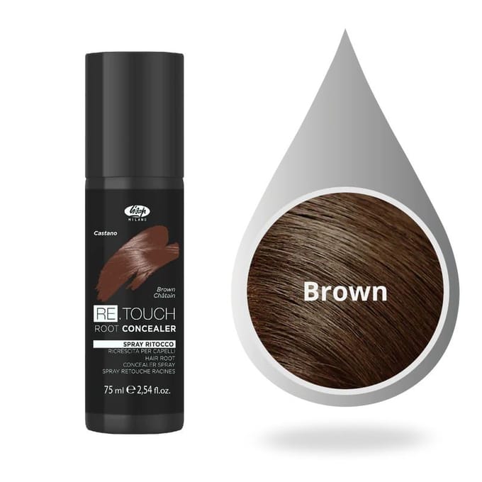 Lisap Spray Color Retouch Root Concealer Brown