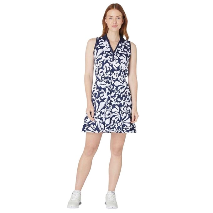 Callaway Damesjurk met abstracte bloemenprint, normale pasvorm, mini-model (Peacoat)