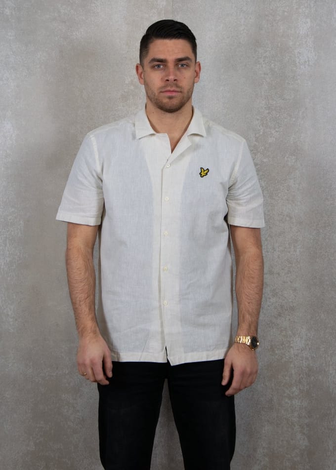 Lyle & Scott Linen Blend Oxford Revere Shirt