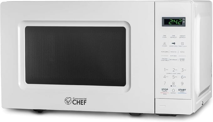 Kleine magnetron - Compact apparaat - Snel opwarmen - Digitaal display - 315 x 429 cm - Wit