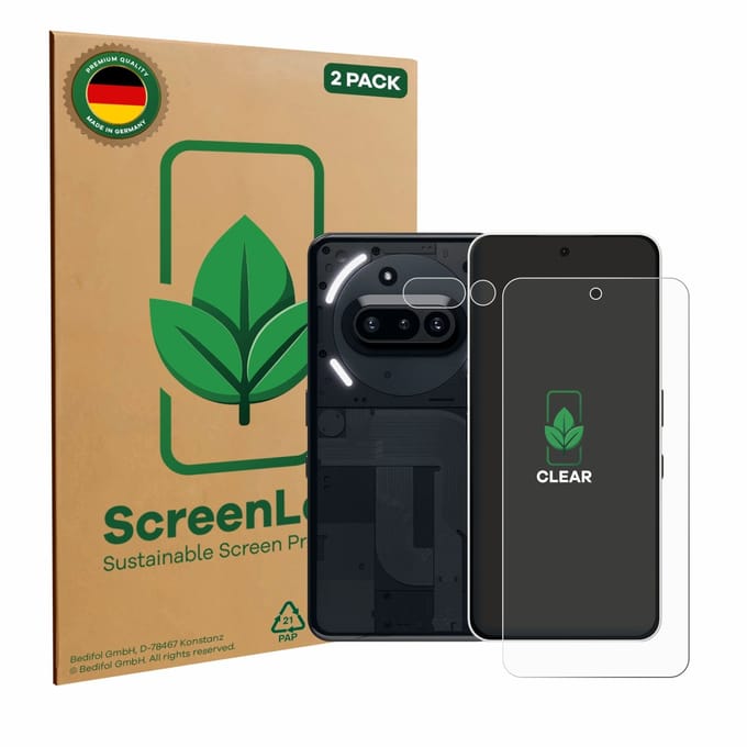 2 Stuks Screenprotector voor Nothing Phone (3a) (Voor+Camera) - Hoogwaardige Beschermfolie transparant