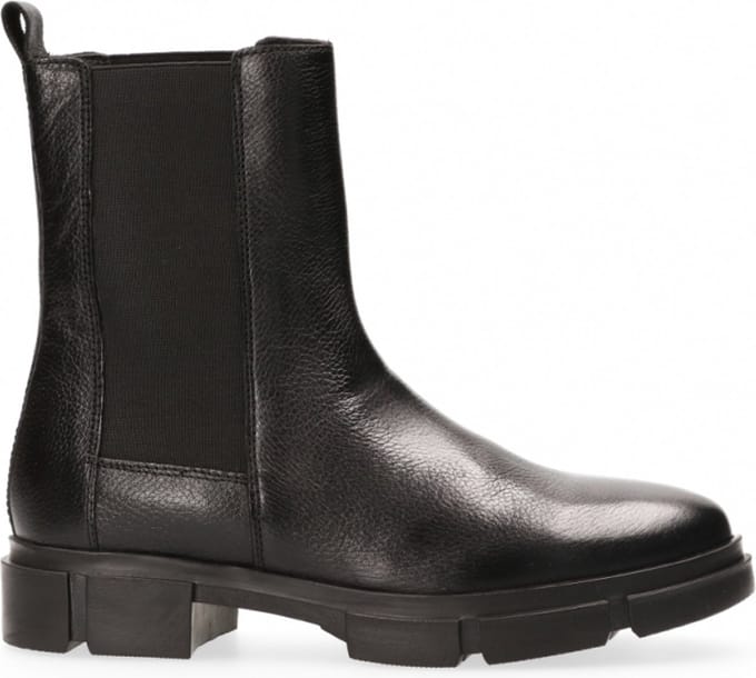 Van Dalen - Hoge chelsea boot leer - Black - 39
