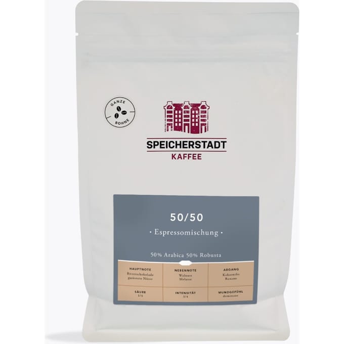 Speicherstadt 50/50 espressomelange 500g