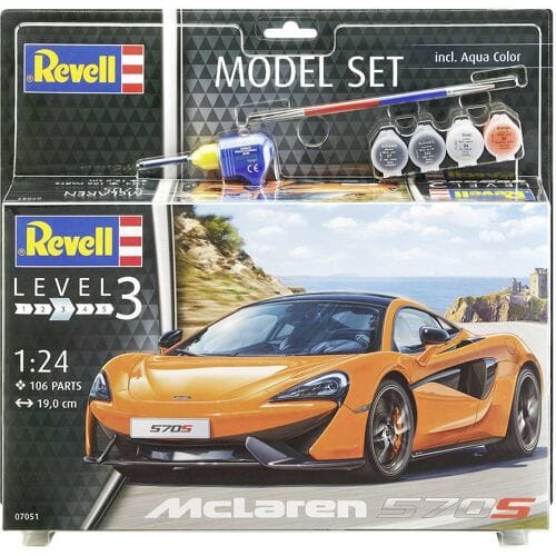 Revell Modelbouwpakket Militaire voertuigen - 67051 McLaren 570S - Model Set Plastic - 1:24 - Modelbouw