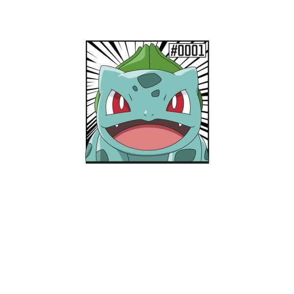 Pokémon Pokédex Bulbasaur #0001 Hoodie - White - S