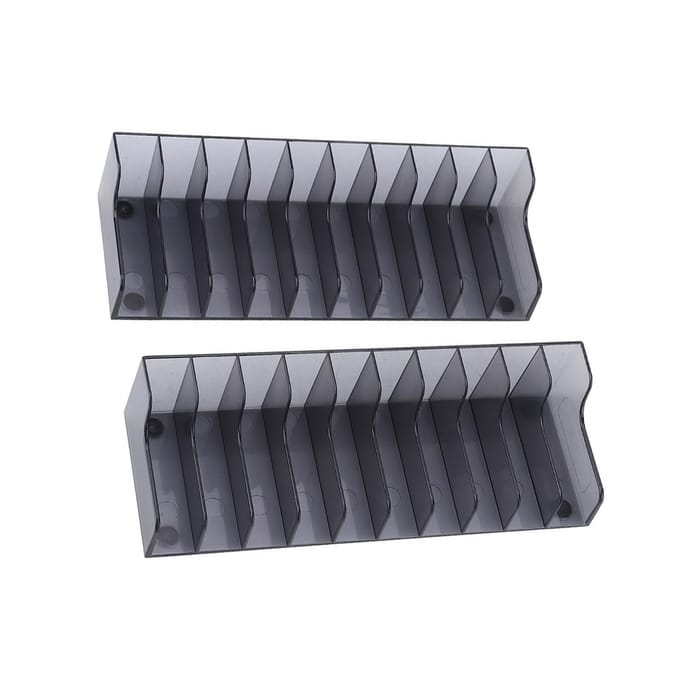 2 STUKS Grote Capaciteit Spelkaarten Doos Spel CD Opbergstandaard Houder Beugel voor PS4SLIMPRO gray