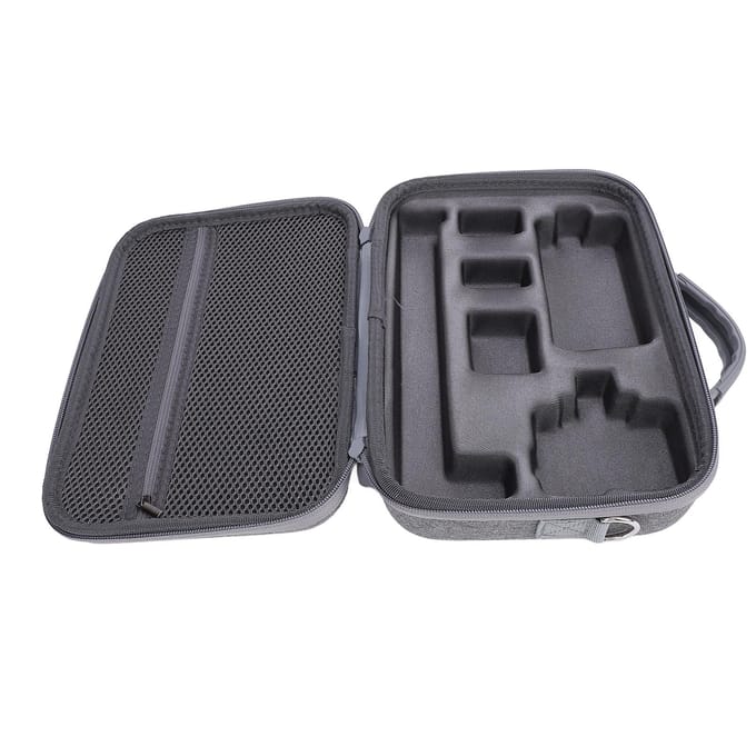 Action Camera Case Draagbaar Grote Capaciteit Vibratiebestendig Spatwaterdicht Draagetui voor ACTION 5 PRO gray