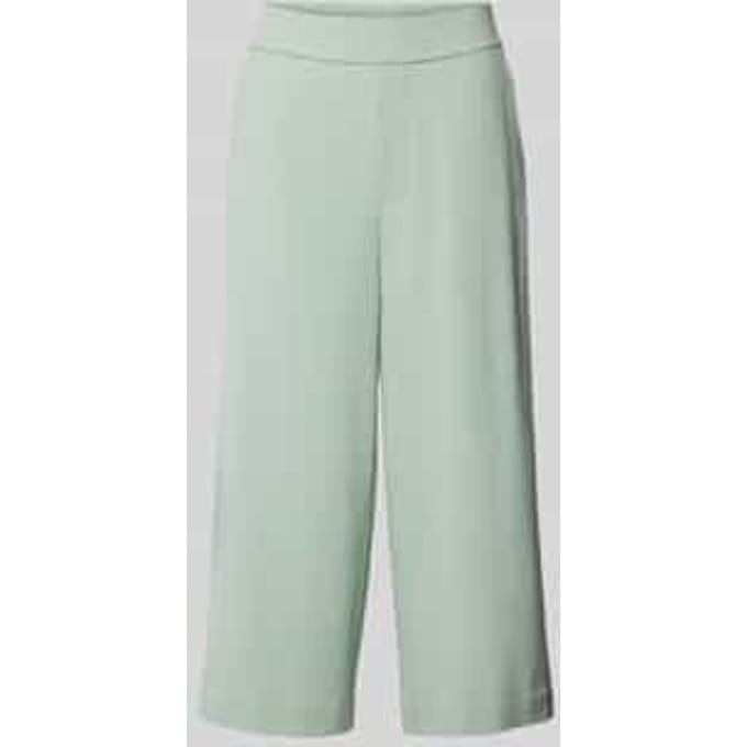 Flared stoffen broek met verkorte pasvorm, model 'Thorn'