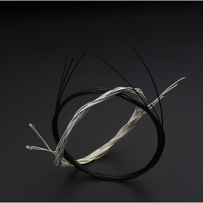 6 stks/set (.028-.043) Klassieke gitaarsnaren Nylon Twee kleuren Normale spanning black