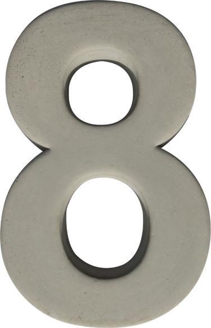 Huisnummer beton nr. 8