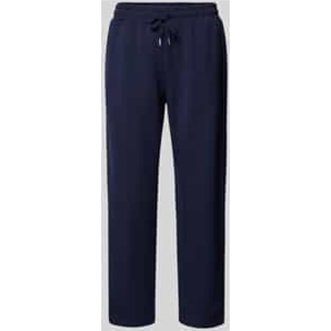 Sweatpants met paspelzakken aan de achterkant