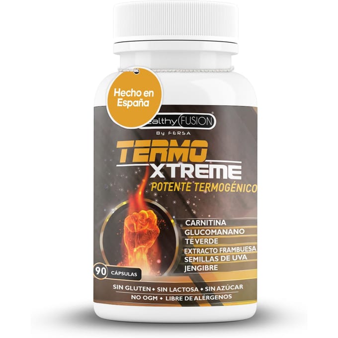Healthy Fusion TermoXtreme | Pastillas para adelgazar rápido | Quemagrasas | 90 cápsulas