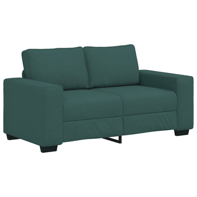 vidaXL - 2-zitsbank - donkergroen - 160x77x82 - cm - stof