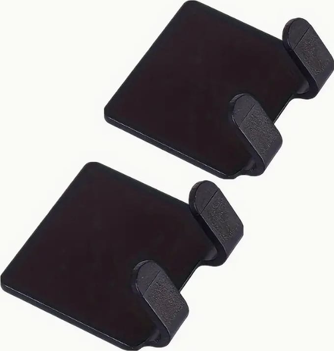 scheermeshouder - 2 stuks - zwart - zelfklevend - douchehaakjes - hard plastic