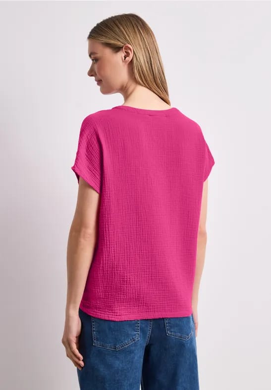 Blouse shirt van mousseline