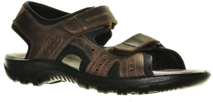 Donkerbruine Herensandalen Leder Jomos maat 43