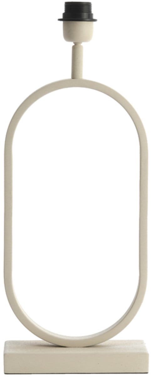 Light & Living Tafellamp Jamiri 45cm - Crème (excl. kap)