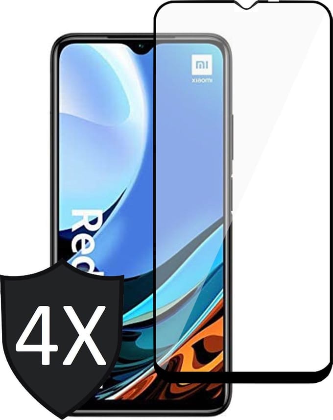 Screenprotector geschikt voor Xiaomi Redmi 9T - 4x Screenprotector Full Screen
