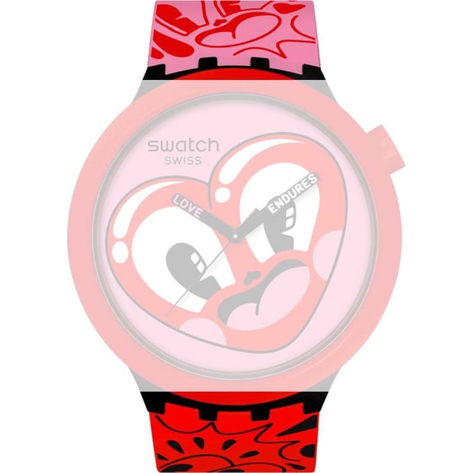 Swatch Plastic - BigBold - SB0/SO27 ASB05Z103 Hattie's Heart band