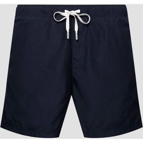 Eton Swim Short Uni Color Drawstring Rear Zip Pocket Navy / male