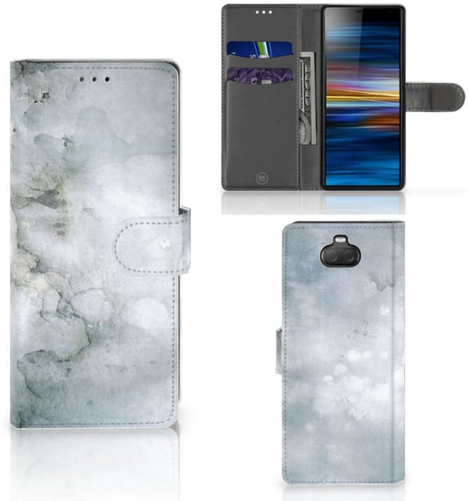 Hoesje Sony Xperia 10 Painting Grey