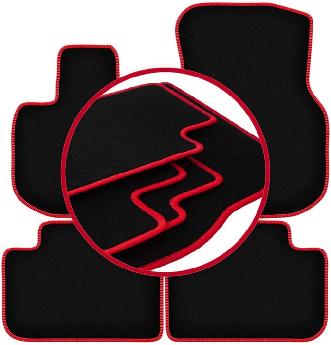 CARLUX-RED automatten voor: BMW iX3 G08 SUV (2021-)