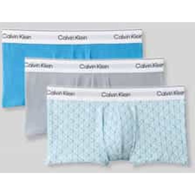 Low rise boxershort van katoenmix in set van 3